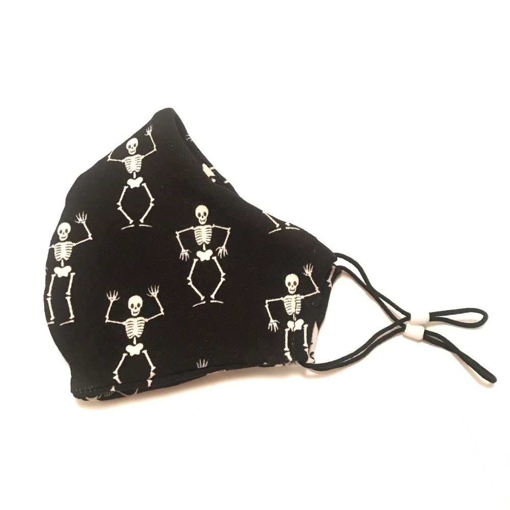 🖤Glow in the Dark Dancing Skeleton Mask w/ pocket